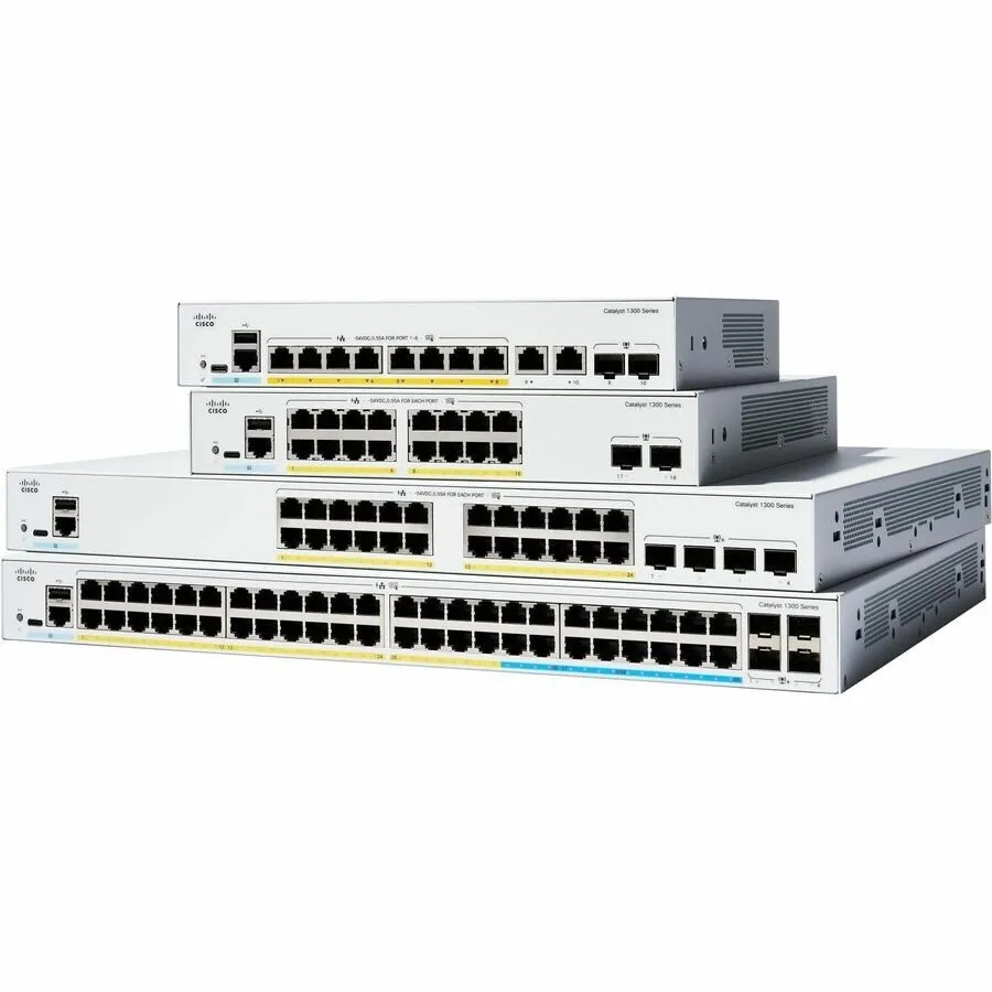 Коммутатор Cisco Catalyst C1300-24FP-4X Ethernet Switch