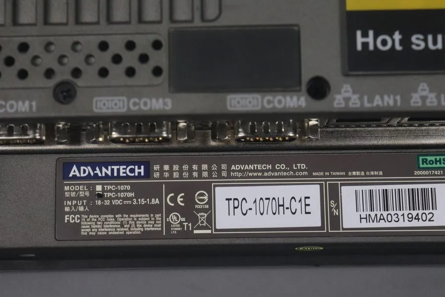 Промышленный компьютер Advantech TPC1070HC1E Touch Panel PC 10,4" — фото лота 1