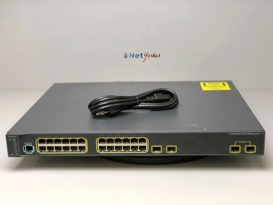 Коммутатор Cisco ME-C3750-24TE-M C3750 24 PORT WITH 2+2 sfp PORT SWITCH .90days