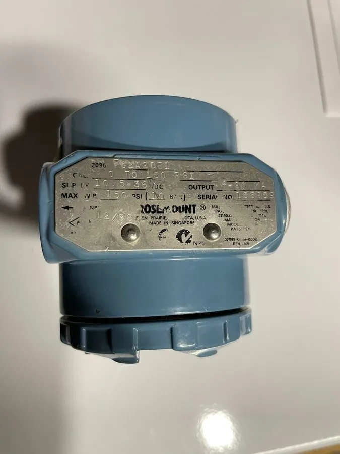 Датчик давления Rosemount 2090F Hygenic Pressure Transmitter 2090FG2A2DE1 4-20 m — фото лота 2