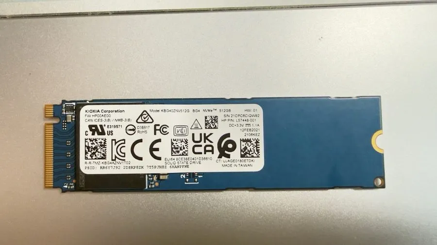 SSD-накопитель KIOXIA 512GB M.2 2280 BG4 NVMe PCIe Gen3x4 SSD KBG40ZNV512G