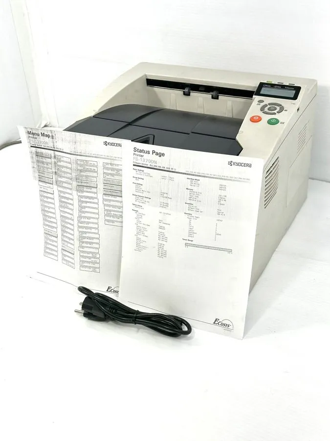 Принтер Kyocera Mita Ecosys Fs-1370DN Laser Workgroup Printer ONLY 10,407 PAGES — фото лота 1