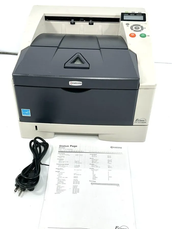 Принтер Kyocera Mita Ecosys Fs-1370DN Laser Workgroup Printer ONLY 10,407 PAGES — фото лота 4