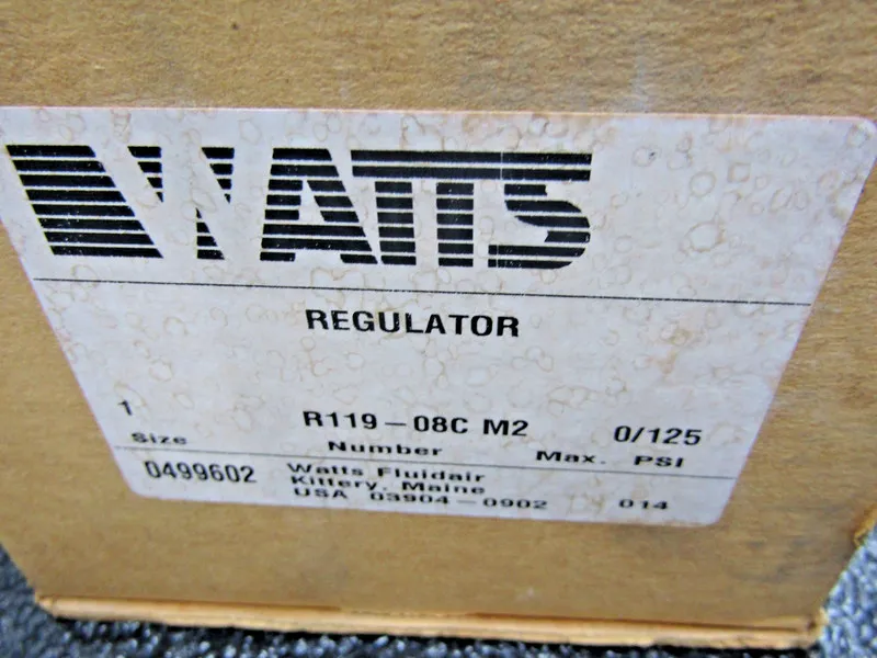 Трубопроводная арматура Watts R119-08C Pneumatic Air Pressure Regulator 1" NPT