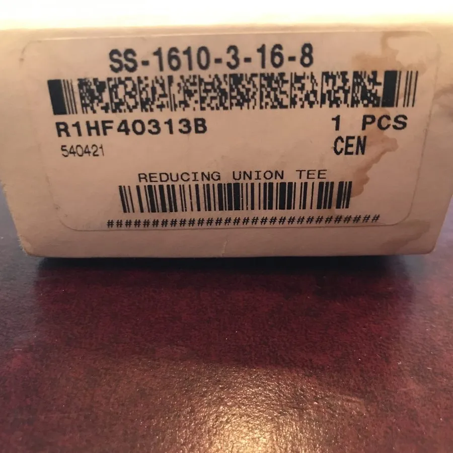 Фитинг ⚡️ ⚡️👀 Swagelok SS-1610-3-16-8 T-Branch Union Compression Fitting 1"x1"x