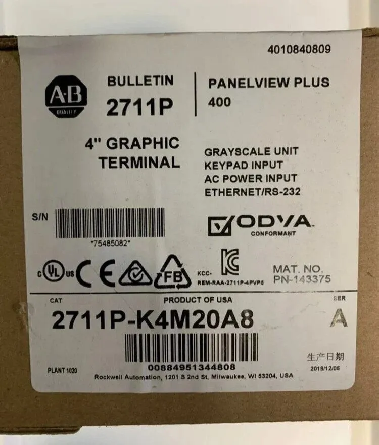Панель оператора 2711P-K4M20A8