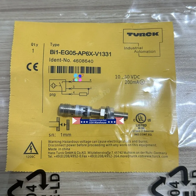 Датчик приближения Turck BI1-EG05-AP6X-V1331 Inductive Proximity Sensor 10-30VDC