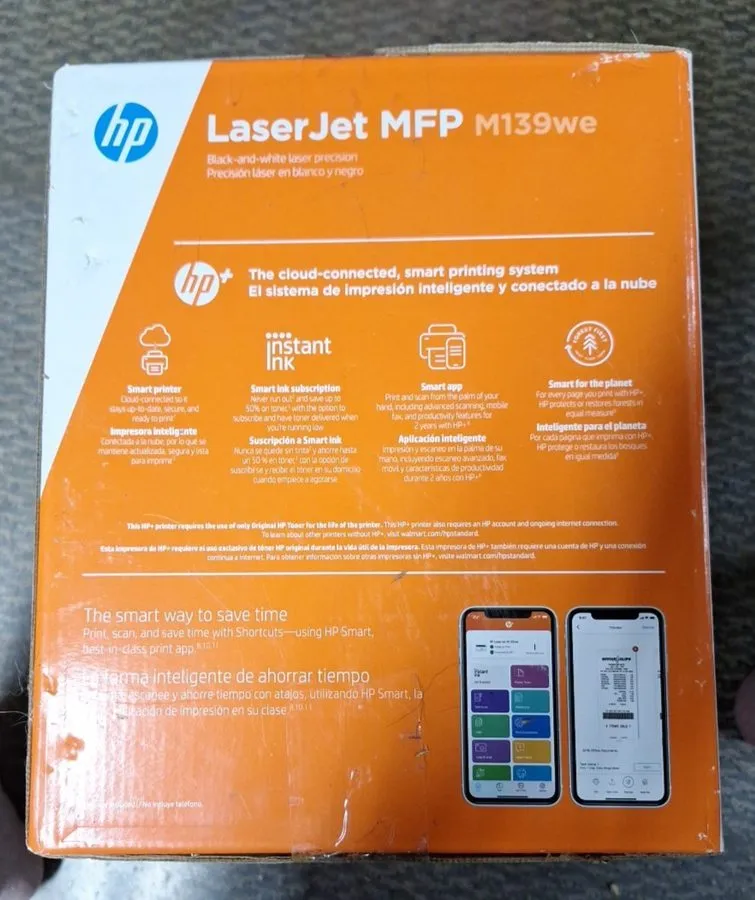 Лазерный принтер HP LaserJet MFP M139we Wireless Black & White All-in-One Laser  — фото лота 2