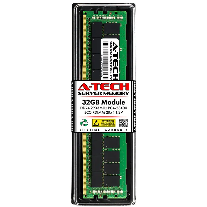 Модуль памяти A-Tech 8GB 1Rx8 PC4-23400R RDIMM DDR4 2933 MHz ECC Registered Serv