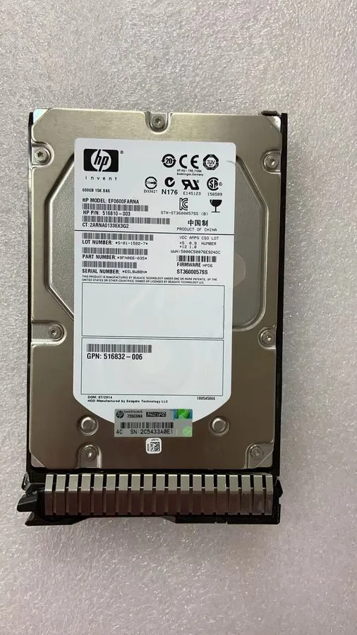 Жёсткий диск HPE 652620-B21 653952-001 600GB 3.5''15K 6G SAS Internal GEN8 HDD