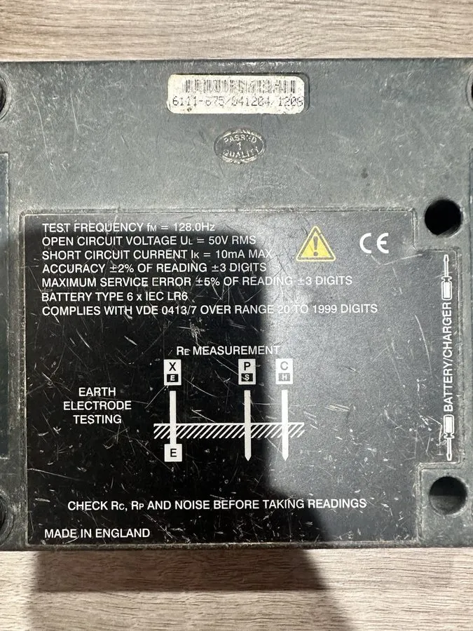 Тестер Ideal, 61-788, 3 Pole Megger Earth Resistance Tester — фото лота 1