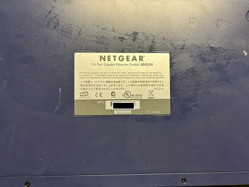 Коммутатор NETGEAR ProSafe Jgs524 24-port Gigabit Ethernet Switch JGS524NA — фото лота 1