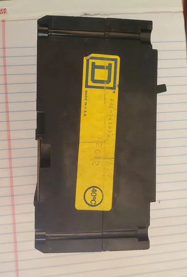 Автоматический выключатель Square D FCL34100 100A 480V 3 Pole Main Circuit Break