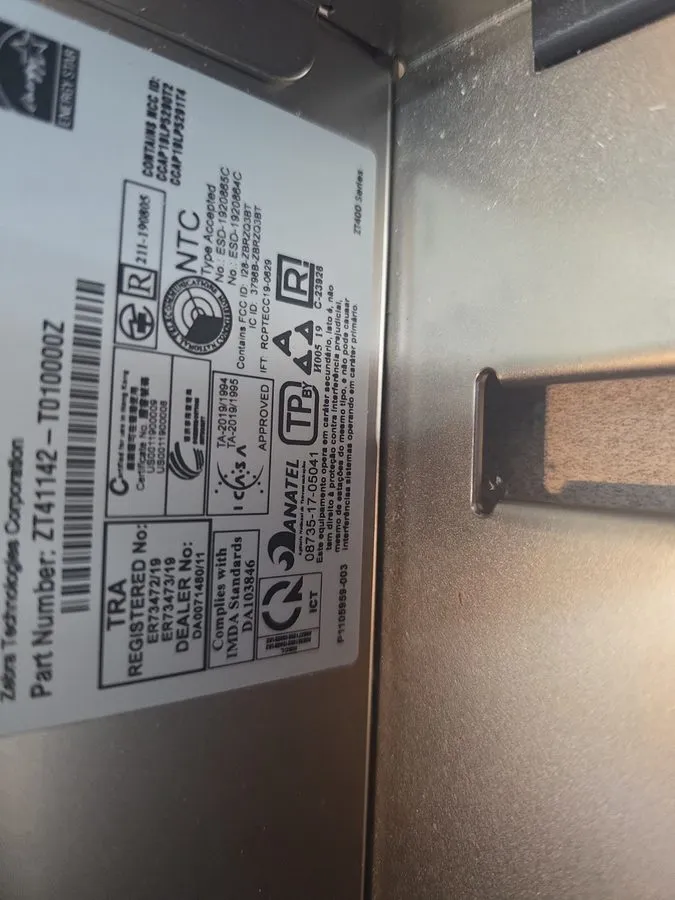 Принтер этикеток Zebra ZT41142-T01A000Z ZT411 4" Thermal Label Printer ETH WiFi  — фото лота 2