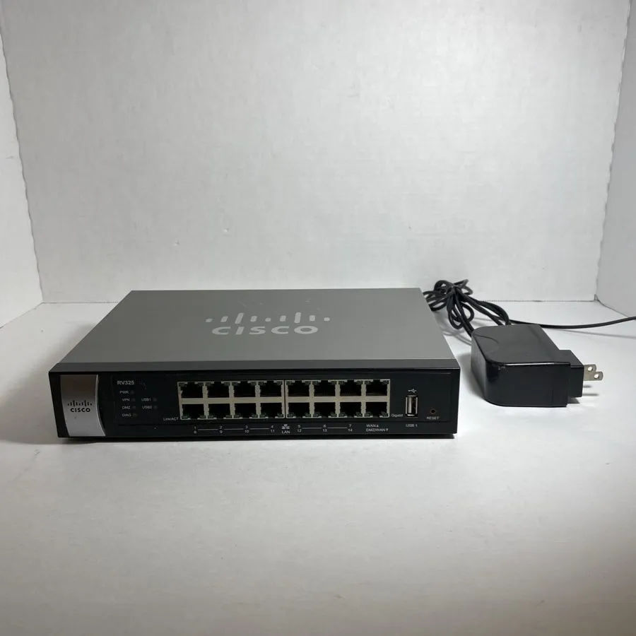 Маршрутизатор Cisco RV325 Gigabit Dual WAN VPN Router 14-Port Gigabit Small Busi