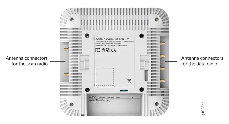Точка доступа Wi-Fi Juniper Networks AP43 Mist Wireless Access Point White (AP43