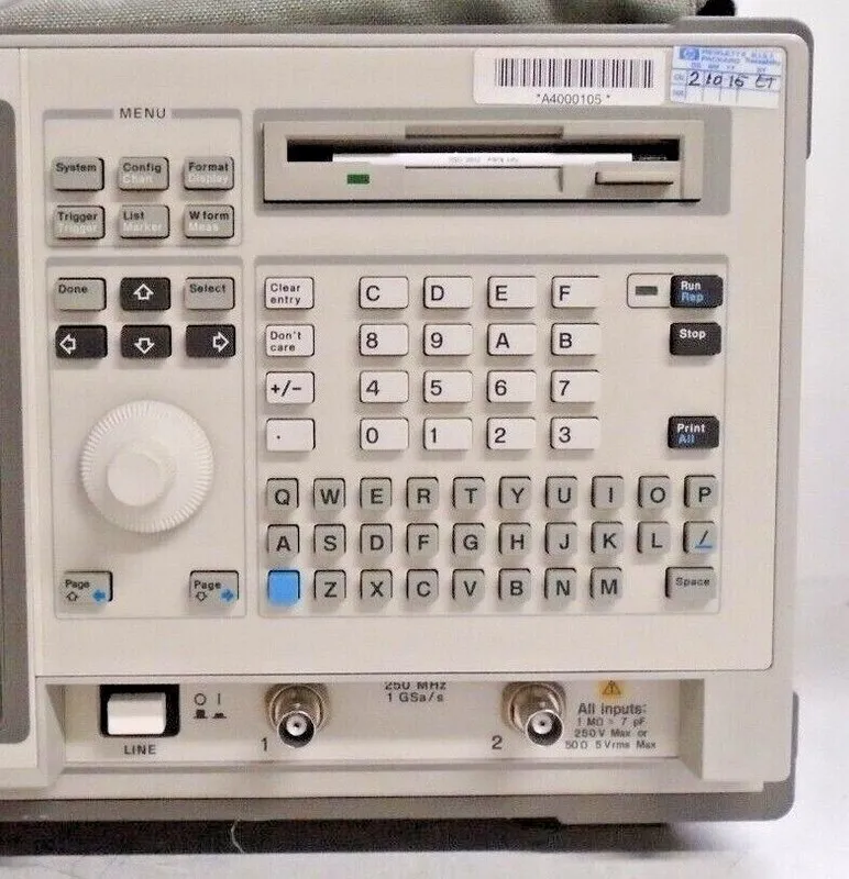 Осциллограф HP Hewlett Packard 1663AS Logic Analyzer Oscilloscope 34 Channel 250