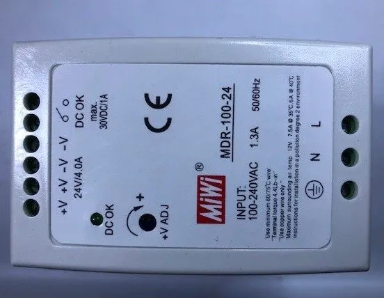 Блок питания MEAN WELL MDR-100-24 DIN Rail Power Supply 24VDC 4A 96W 85-264VAC