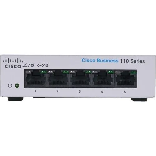 Коммутатор Cisco Business CBS110-5T-D 5 Port Gigabit Desktop Switch