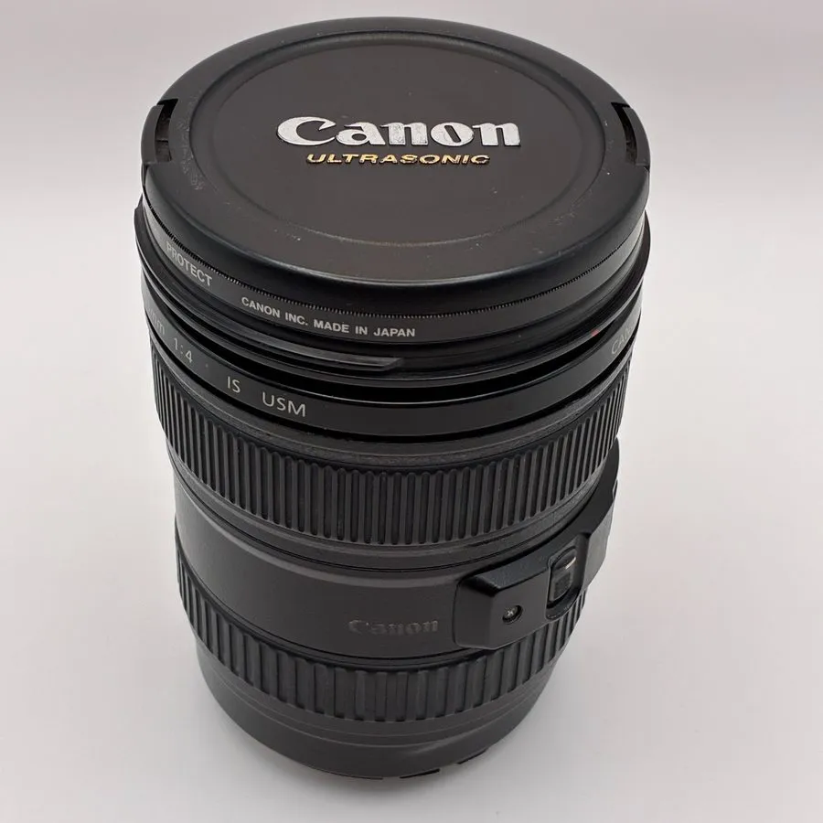 Объектив Canon EF 24-105mm f/4 L IS USM Zoom Lens w/ EW-83H Hood From JAPAN — фото лота 1