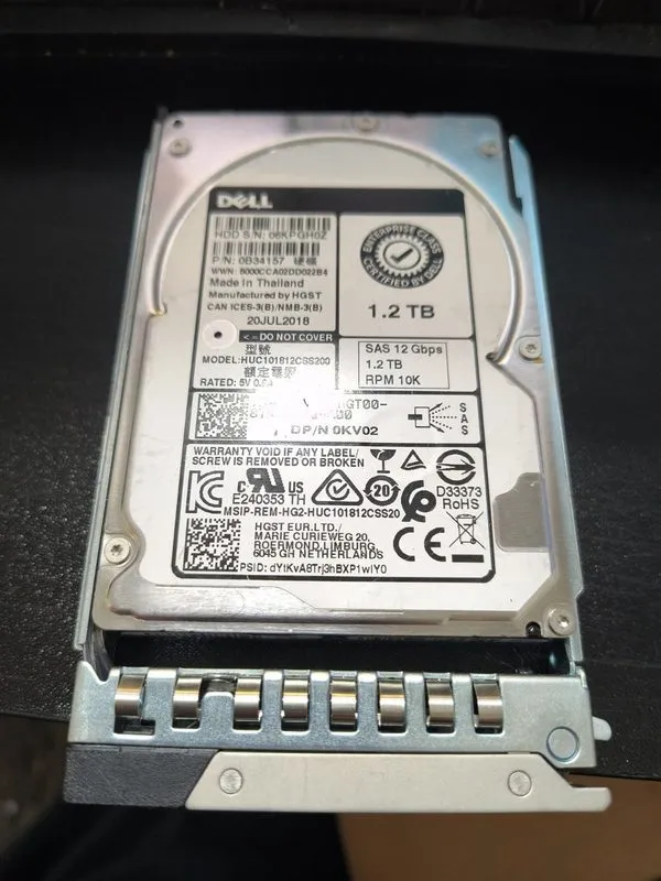 Жёсткий диск Dell 00KV02 0KV02 HUC101812CSS200 1.2TB 2.5" 10K 12Gbps SAS HDD Har