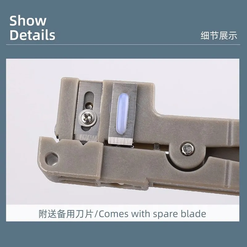 Стриппер Fiber Optic Cutter Tool 45-162 and 45-163 Coax Fiber Optical Cable Stri — фото лота 3