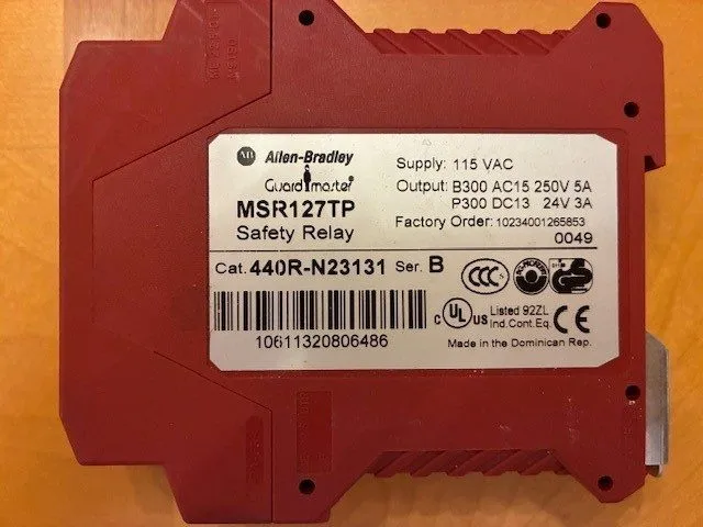 Реле безопасности Allen Bradley 440R-N23131 GuardMaster MSR127TP Safety Relay