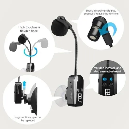 Вакуумная присоска 2.4G Instrument Microphone Receiver with Detachable Suction C — фото лота 1