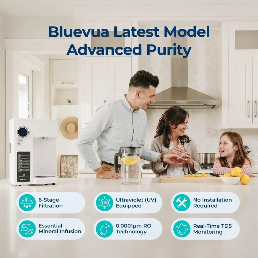 Насос Bluevua RO100ROPOT Reverse Osmosis System Countertop Water Filter 5 Stage