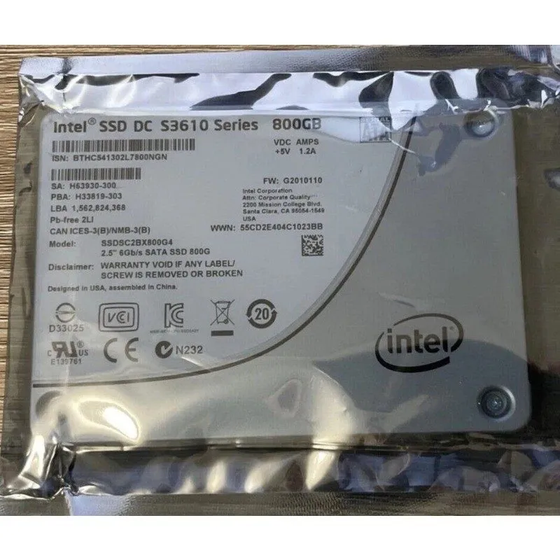 SSD-накопитель Intel DC S3610 Series 800GB SATA 6Gb/s 2.5inch Internal SSD SSDSC