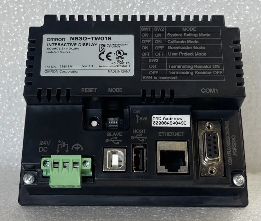 Панель оператора One NB3Q-TW01B Omron HMI Touch Panel — фото лота 2