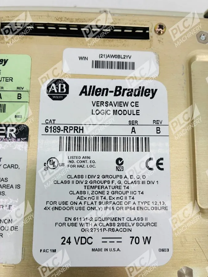 Панель оператора Allen-Bradley 6182H-10BRH4D VersaView CE 1000H Touch/Key HMI Pa — фото лота 1