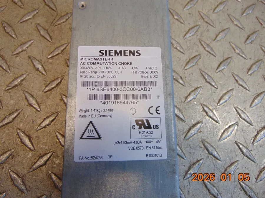 Частотный преобразователь Siemens Micromaster 4 Sinamics Line Reactor 6SE6400-3C