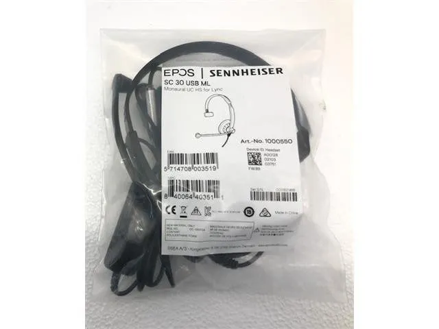 Микрофон EPOS Sennheiser SC 30 USB ML Mono Headset Noise-Cancelling Microphone 1 — фото лота 1