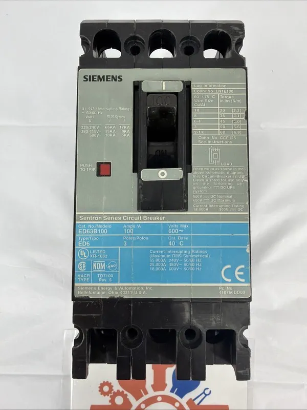Автоматический выключатель Siemens ED63B100 Sentron Series Circuit Breaker 100A  — фото лота 1