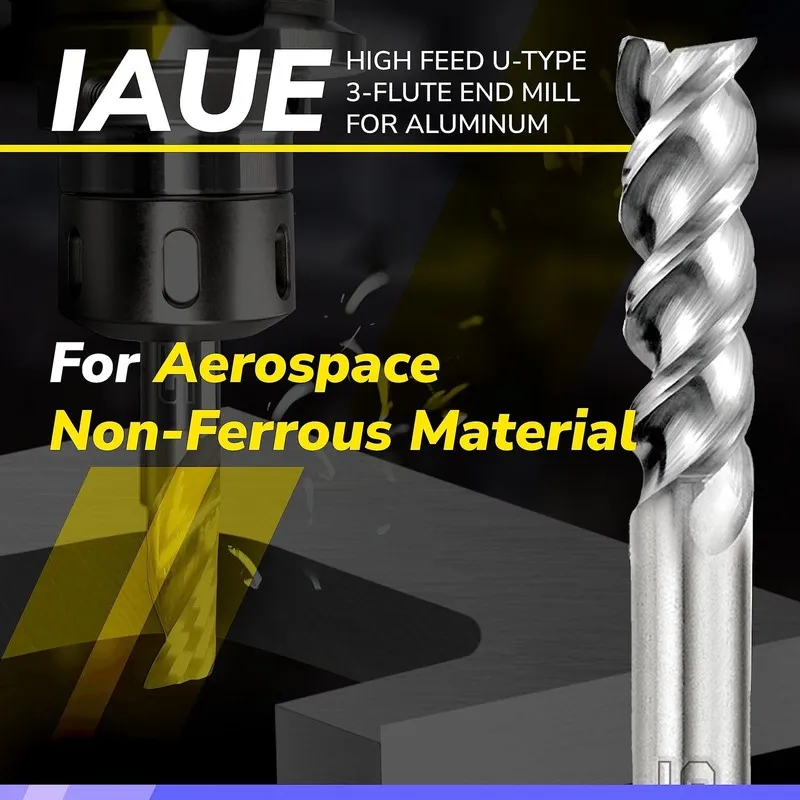 Режущий инструмент SPEED TIGER Carbide Square End Mill 3 Flute IAUE1/8 3 ( 1/8") — фото лота 2