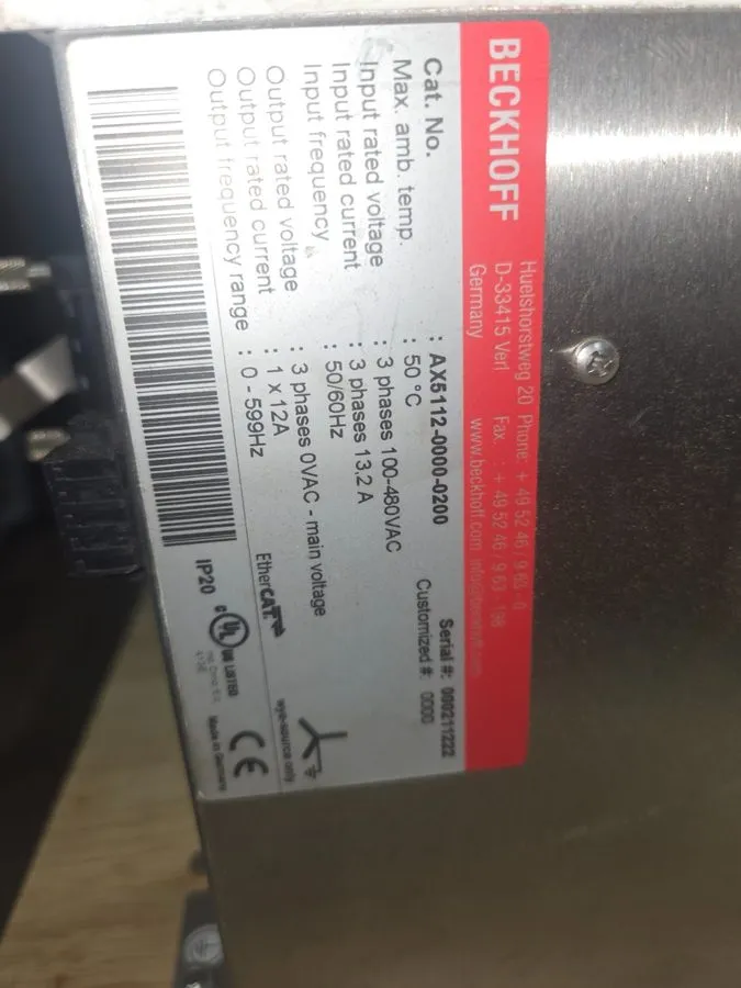 Сервопривод AX5112-0000-0200