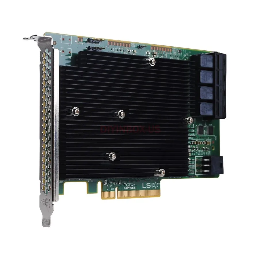 СХД LSI9300-16i 16-port SAS9300-16I 12GB/s Host Bus Adapter 03-25600-01B — фото лота 1