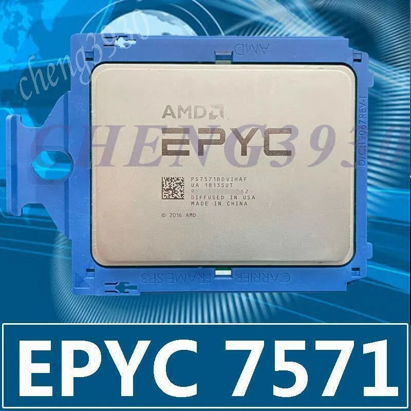 Процессор AMD epyc 7571 32 core 64 threads 64MB 200W 2.20GHz sp3 CPU processor
