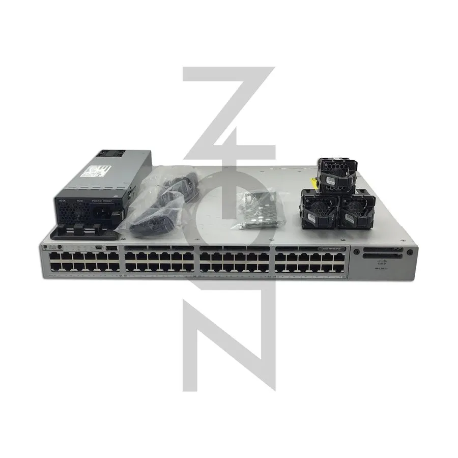 Коммутатор Cisco C9300-48H-A Catalyst 9300 48-Port Multigigabit PoE+ Switch — фото лота 1