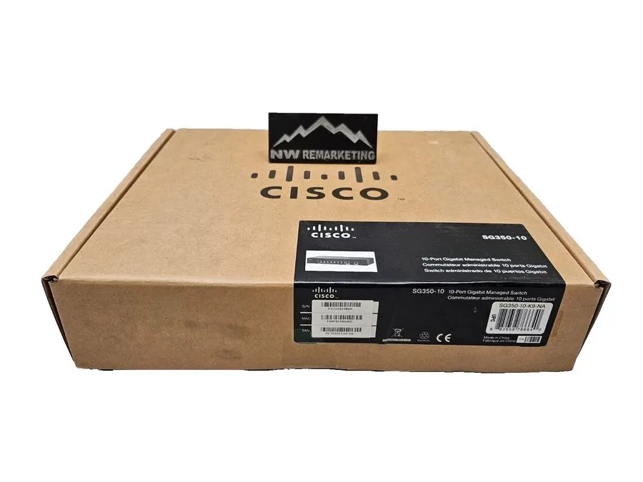 Коммутатор Cisco SG350-10-K9-NA 10-Port Gigabit Managed Switch