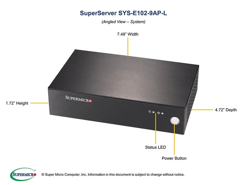 Сервер SuperMicro SYS-E102-9AP-L CSE-E102 + A2SAN-L — фото лота 1