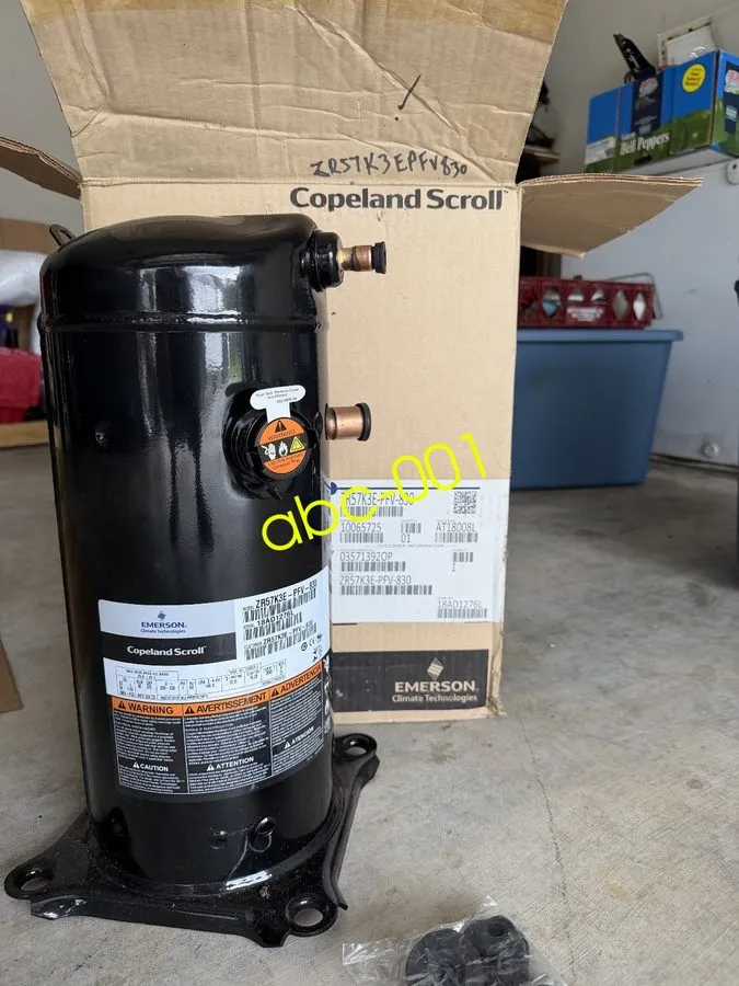 Компрессор Copeland ZR57K3E-PFV-830 5 Ton 1PH 208-230V 60Hz Compressor R -410A