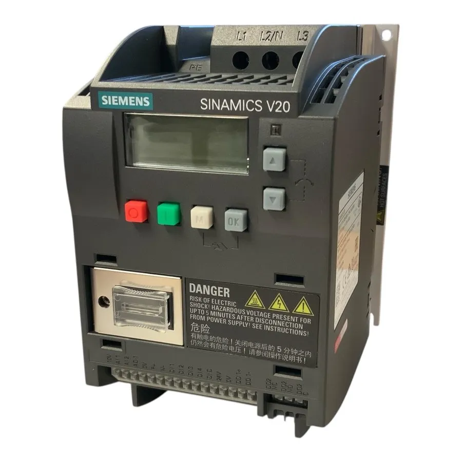 Частотный преобразователь Siemens SINAMICS V20 6SL3210-5BE17-5UV0 3AC 400V 0.75k