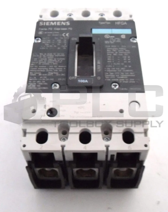 Автоматический выключатель SIEMENS HFG3F250 CIRCUIT BREAKER 3POLE 250AMP 480V CF