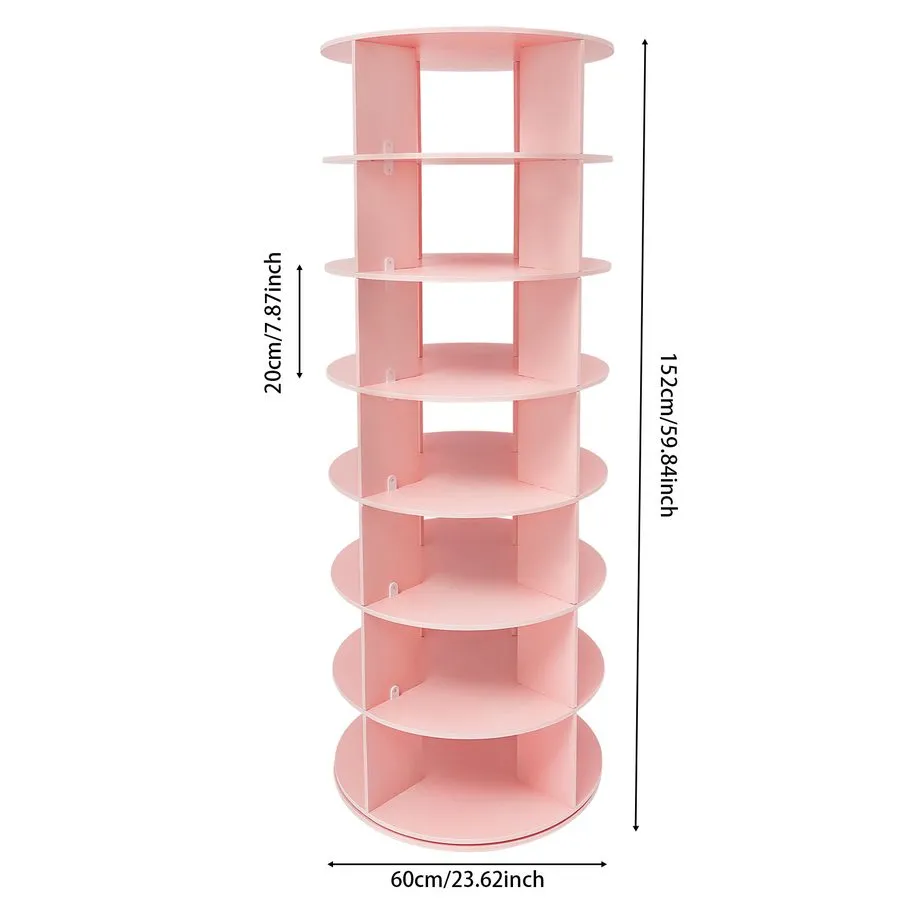 Стойка/шкаф 7-Tier 360° Rotating Shoe Rack Shelf Storage 28 Pairs Shoes — фото лота 1