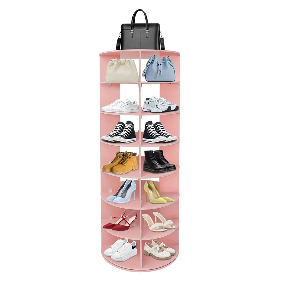 Стойка/шкаф 7-Tier 360° Rotating Shoe Rack Shelf Storage 28 Pairs Shoes — фото лота 2