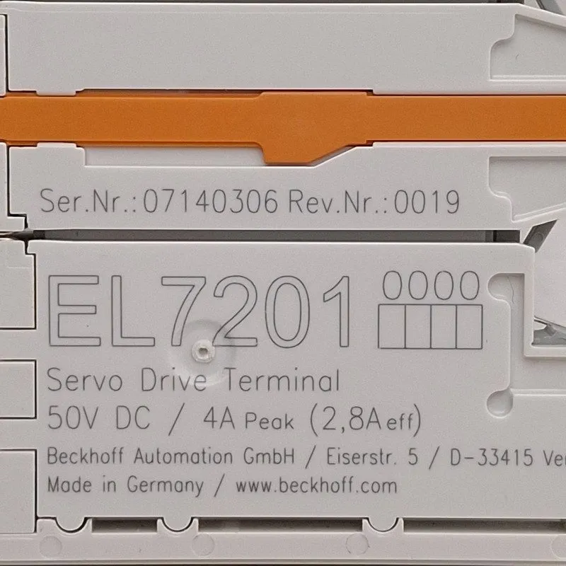 Модуль ввода-вывода El7201 Beckhoff EtherCAT Servo Drive Terminal 50v Dc 4A