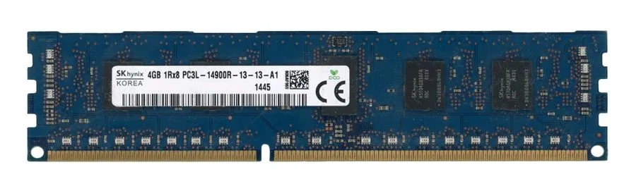 Модуль памяти SERVER MEMORY HYNIX 4GB DDR3 1Rx8 1866MHz PC3L-14900R REG ECC