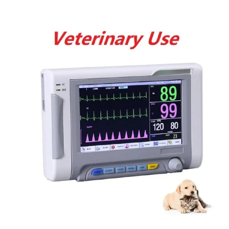 Монитор пациента 7 6Parameter Signs Monitor 7" Screen-ECG, NIBP, SPO2, RESP, PR